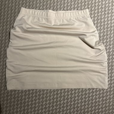 Beige Mini Skirt