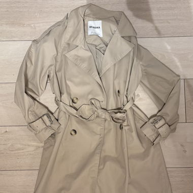 Bershka beige trench coat