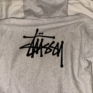 Felpa grigia Stussy