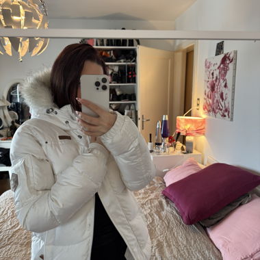 Veste de ski blanche 