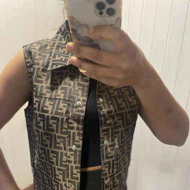 Fendi Vintage Zucca FF All-Over Vest