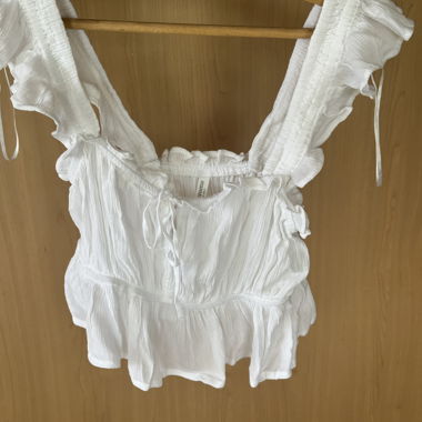 Weisses Top STRADIVARIUS