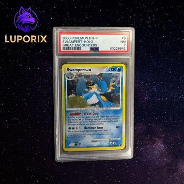 Pokémon PSA 7 Swampert Holo 9/106 Great Encounters