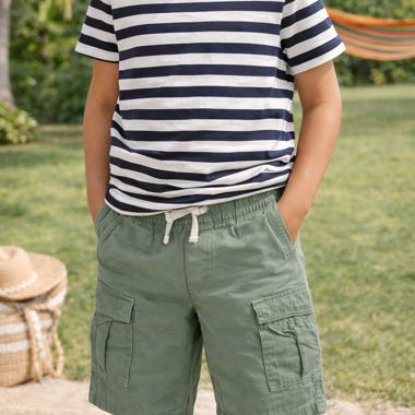 H&M Kinder-Cargo-Shorts grün