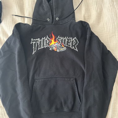 Schwarzer Thrasher Hoodie