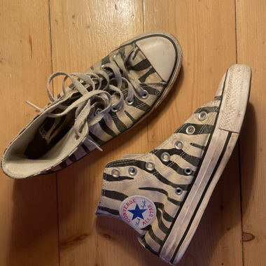 Converse alte zebrato