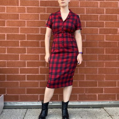Robe chemise ecossaise