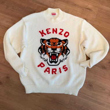 Maglione in maglia Kenzo con tigre