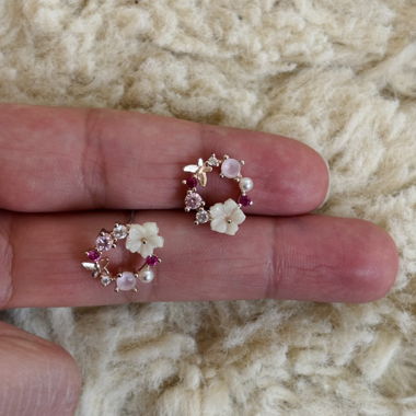 Blumen Ohrstecker-Set