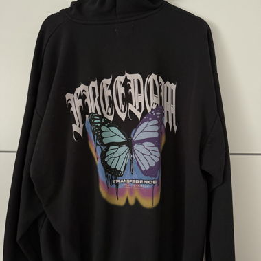 Schwarzer Oversize Hoodie