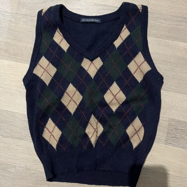 Brandy Melville Argyle Knit Vest