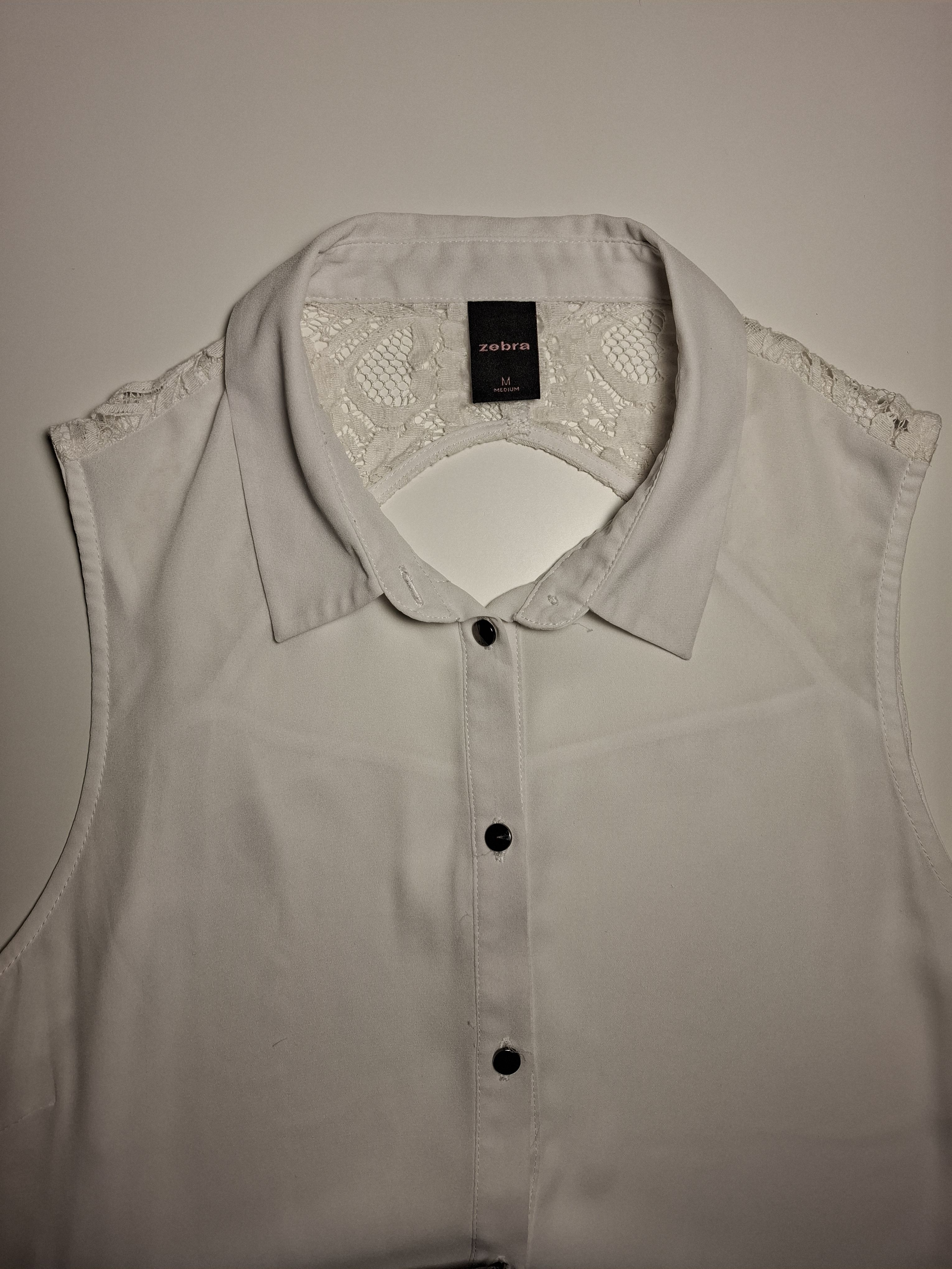 Chemise open back avec dentelle