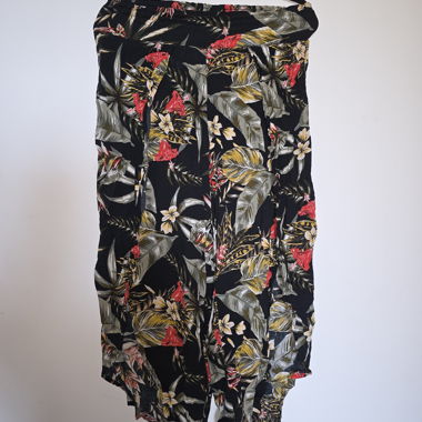 Tropical Print Flowy Pants