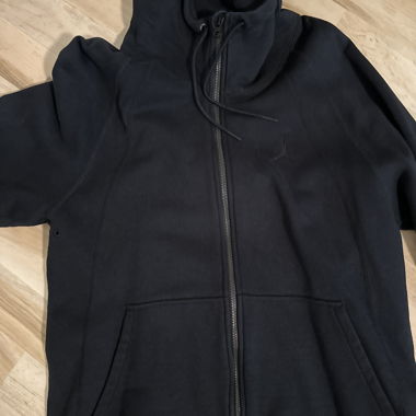 Felpa con zip nera Jordan