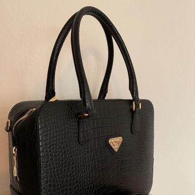 MAISON MOLLERUS Tasche schwarz gold, Neu
