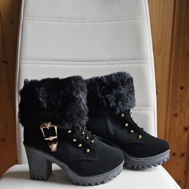 Bottines fausse fourrure