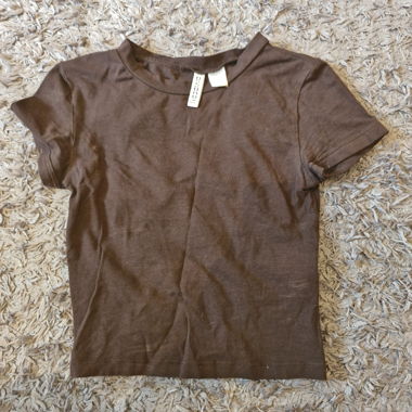 T-shirt brun h&m
