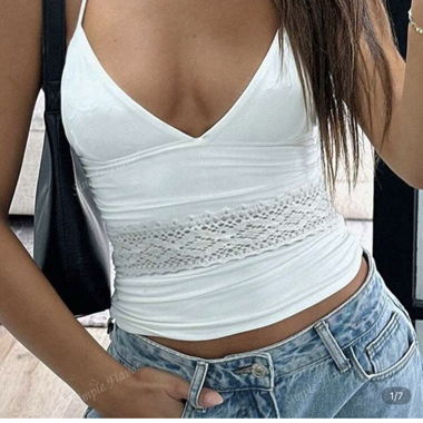 White lace cami top #lacetop  Brand new
