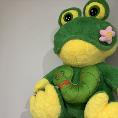 Grünes Frosch Plüschtier 63 cm