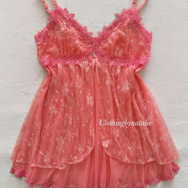 Fairy Orange Lace Babydoll Size M
