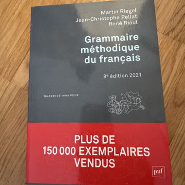 Grammaire méthodique du français, 8e édition, 2021