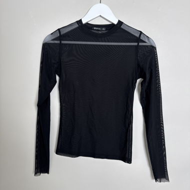 Stradivarius Mesh-Langarmshirt