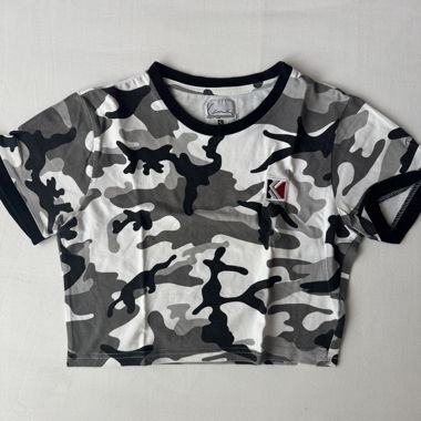 Karl Kani Camouflage Crop T-Shirt