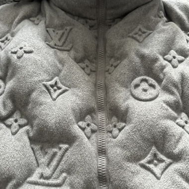 Grey Louis Vuitton hooded jacket