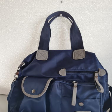 Wasserdichte Nylon-Umhängetasche Dunkelblau