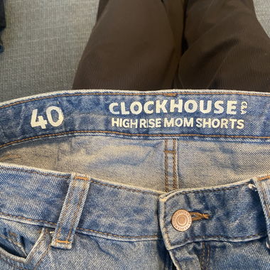 Clockhouse High Rise Mom Jeans Shorts Gr. 40