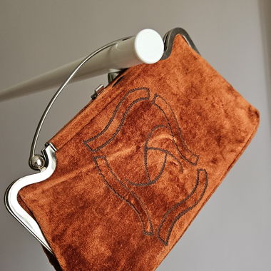 Vintage Samt-Kosmetiktasche