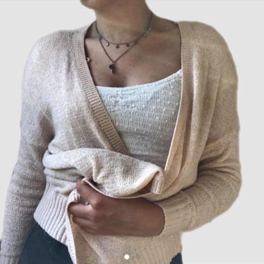 Leichter Cardigan in Babypink 