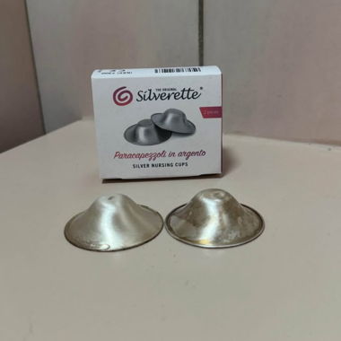 Coppette per allattamento Silverette in argento