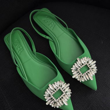 Zara verzierte Ballerinas Grösse 38