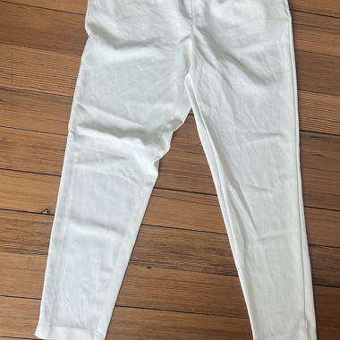 Pantalon blanc en tissu italien