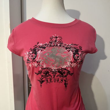 T-Shirt Pink im 2000er-Stil, y2k