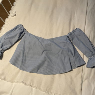 Schulterfreie Blouse Gr. L
