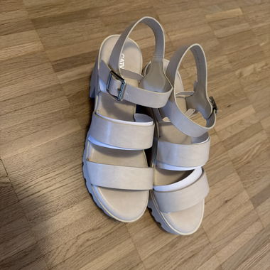 Beige Strap Sandals
