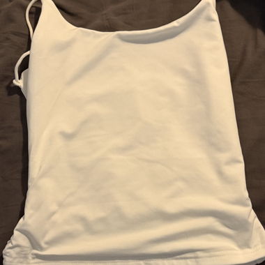 White top with laces