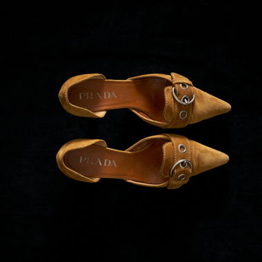 Prada Suede High Heels Size 36 1/2