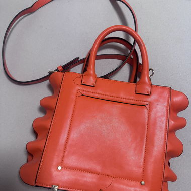 Borsa a mano Zara arancione-nero