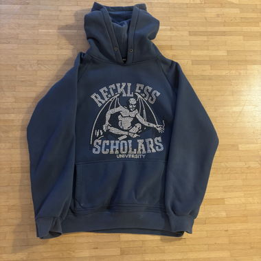 Reckless Scholars rhinestone University hoodie