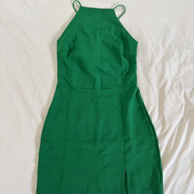 Green Strappy Mini Dress