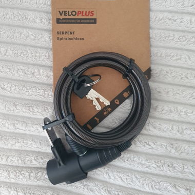 Cadenas à spirale VELOPLUS / cadenas de vélo / cadenas à câble
