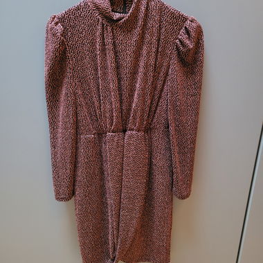 Y.A.S Kleid Metallic Leopardmuster S
