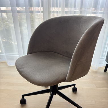 Samt Büro-Drehstuhl wie Neu