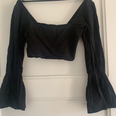 Crop top noir Glassons