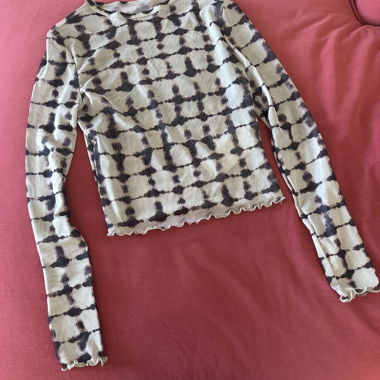Langarm-Mesh-Top S