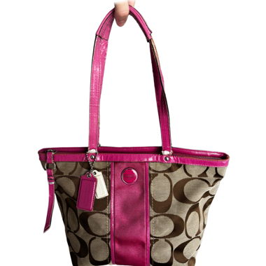 Vintage Coach Monogram Pink Bag