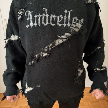 Destroyed Black Sweater